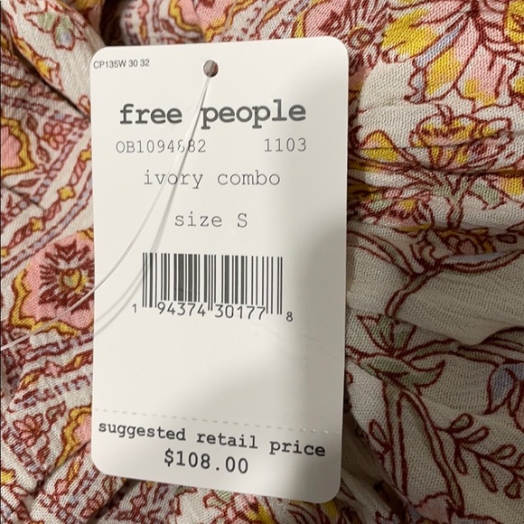 ⬇️NWT Free People Moonlight Dance Printed Tunic - Picture 16 of 16